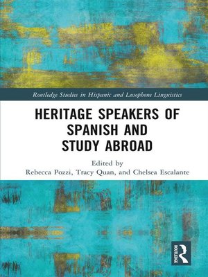 cover image of Heritage Speakers of Spanish and Study Abroad